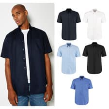 Image of Kustom Kit Workplace Oxford shirt short-sleeved (classic fit) - Chest pocket