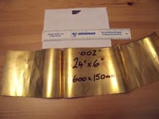 Image of BRASS SHIM 0.002" X 24" X 6"(0.05 X 600 X 150MM)