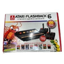 Image of Atari Flashback 6 Classic Games Console with 100 Built-In Games Used Once Boxed