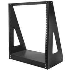Image of StarTech 2-Post 12U Heavy-Duty Desktop Server Rack Small Open Frame 19in Comp...
