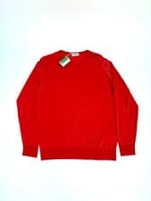 Image of John Smedley Men's Knit Jumper Extra Fine Wool Round Neck New England Knitted