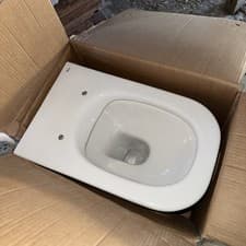 Image of Roca Gap 347737000 White back to wall Toilet Pan