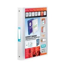 Image of Elba Vision 25mm 4 O-Ring Binder PP A4 White 100080879