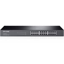 Image of TP-LINK TL-SG1024 24 Port Gigabit Unmanaged Rackmount Switch In a Steel Case
