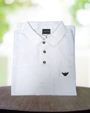 Image of Men’s Armani Essential Polo T-shirt White