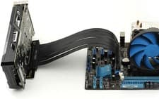 Image of PCIE 3.0 X16 Riser Cable 180 Degree High Speed Flexible Dual Reverse Connector -