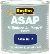 Image of RUSTINS ASAP SATIN FINISH ALL PURPOSE ALL SURFACE PAINT ALL COLOURS & SIZES NEW