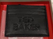 Image of TED BAKER Black Leather Cardholder With Tags And Box