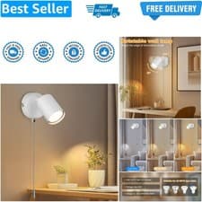 Image of Adjustable Indoor Wall Lamp - GU10 Modern Wall Lights for Living Room - with ...