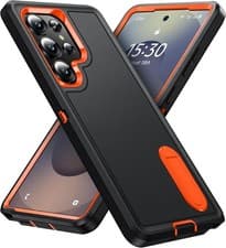 Image of Heavy Duty Shockproof Stand Case For Samsung S26 S25 S24 S23 S22 Ultra Plus FE