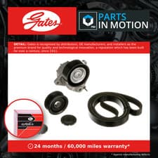 Image of Drive Belt Kit fits MERCEDES C220 2.2D 03 to 08 646963 Set Gates Quality New