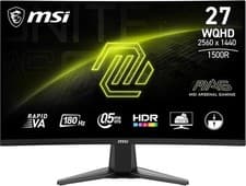 Image of MSI MAG 27CQ6F 27" WQHD Curved Gaming Monitor - 1500R 2560 x 1440 180HZ