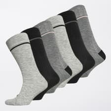 Image of 6 PAIRS Ted Baker Mens Crew Socks Black UK 7-11 ( EU 41-46)