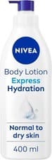 Image of NIVEA Express Hydration Body Lotion 400ml, Fast Absorbing 72H for Dry Skin-UK