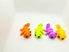 Image of Cat, Articulated, Keyring, Keychain, Cute