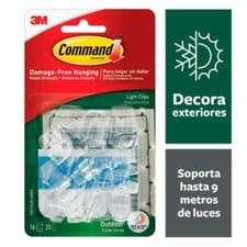 Image of Command Outdoor Light Clips - Clear (17017CLR-AWES)