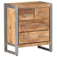 Image of Sideboard 60x35x70 cm Rough Mango Wood vidaXL