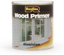 Image of Rustins Aluminium Wood Primer Durable Undercoat Interior Exterior 250ml/500ml/1L