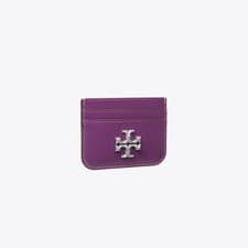 Image of Authentic Tory Burch ELEANOR CARD CASE 86346 WILD THISTLE