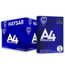 Image of Pack of 5 REAMS of 500 sheets White A4 Copier Printing Paper 80gsm 2500 Sheets