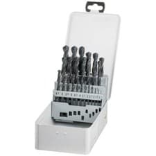 Image of kwb 422544 HSS Metal Drill Bit Set 25 pc 1-13mm DIN 338 in Metal Case
