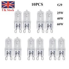 Image of 10Pcs G9 Halogen Bulbs ECO 60W 40W 25W Capsule 240V Warm White Replacement Lamp