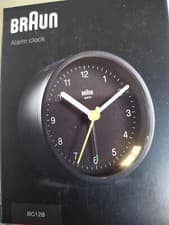Image of Braun BC12 Classic Alarm Clock Black Boxed New