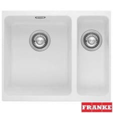 Image of Franke Sirius 1.5 Bowl Polar White Tectonite Undermount Kitchen Sink SID160 WHT
