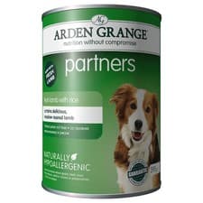 Image of Arden Grange Partners Lamb With Rice & Vegetables Wet Dog Food *6 x 395g* TINNED