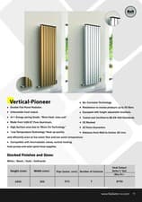 Image of Vertical Aluminum Radiator with High Quality & High Btu 8750 - 1500*500mm