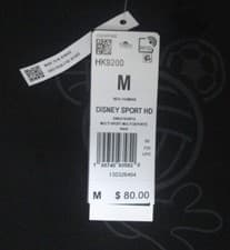 Image of Adidas Essentials Disney Sport Hoodie Black - Men's Size S, M, L, XL (HK9200)
