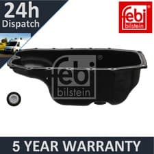 Image of Fits Combo Corsa Astra Bipper Doblo 500 Fiorino Panda Nemo Febi Oil Sump