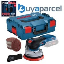 Image of Bosch GEX 18V-125 Brushless 18v Random Orbital Sander + Lboxx + 50 Sheets