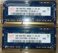 Image of HYNIX APPLE MACBOOK LAPTOP 2GB(2x1GB) PC3-8500S  DDR3 RAM SODIMM 204 PIN