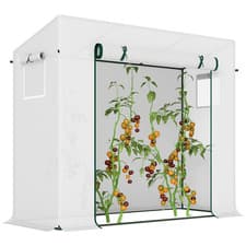 Image of Walk In Garden Greenhouse Outdoor Plant Grow House Roll Up Door Tent