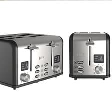 Image of Digital Toaster 2 or 4 Slice Variable Browning Defrost Reheat Extra Wide LAICA