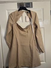 Image of Misguided Tall LS Mini Dress Bnwt size small RRP £35