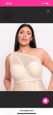 Image of Curvy Kate Wrapsody Bandeau Strapless Multiway Swimsuit Oyster Cream