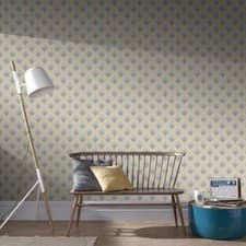 Image of Boutique Yellow Trifina Geo Wallpaper