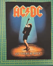 Image of AC/DC Let There Be Rock Large Printed Sew On Back Patch Officially Licensed