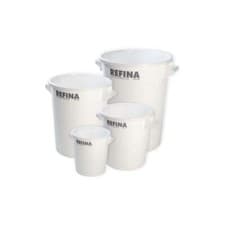 Image of Refina Large White Plastering Rendering Plaster Mixing Bucket - Heavy Duty Tub