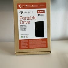 Image of Seagate Portable Drive 4TB, External Hard Drive, Dark Grey, Black Matt HDD