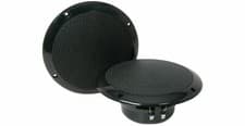 Image of 2 x Black 6.5" 100W 8 Ohm Dual Cone Moisture Resistant Ceiling Speakers Bathroom