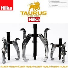 Image of 3Pc HILKA 3 Jaw Gear Pullers 3" 4" 6" Set Forged Alloy Steel Fully Chrome Plated