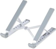 Image of StarTech Foldable Laptop Riser Stand Portable Height Adjustable Ergonomic Lap...