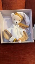 Image of Brand New Gift Doudou et Compagnie Paris bear soft plush baby comforter