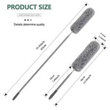 Image of Duster Long Handled Microfibre Extendable Telescopic Cleaning Dust Brush.