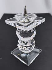 Image of Swarovski Crystal Candle Holder With Spike In Original Box With Leaflet