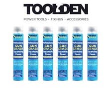 Image of Everbuild EVGF7 Gun Grade Expanding Foam 750ml (6 Cans)