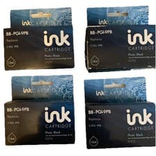 Image of Canon PGI‑9PBK Photo Black Ink Cartridge 4 Pack Compatible Refill –Expired Inks